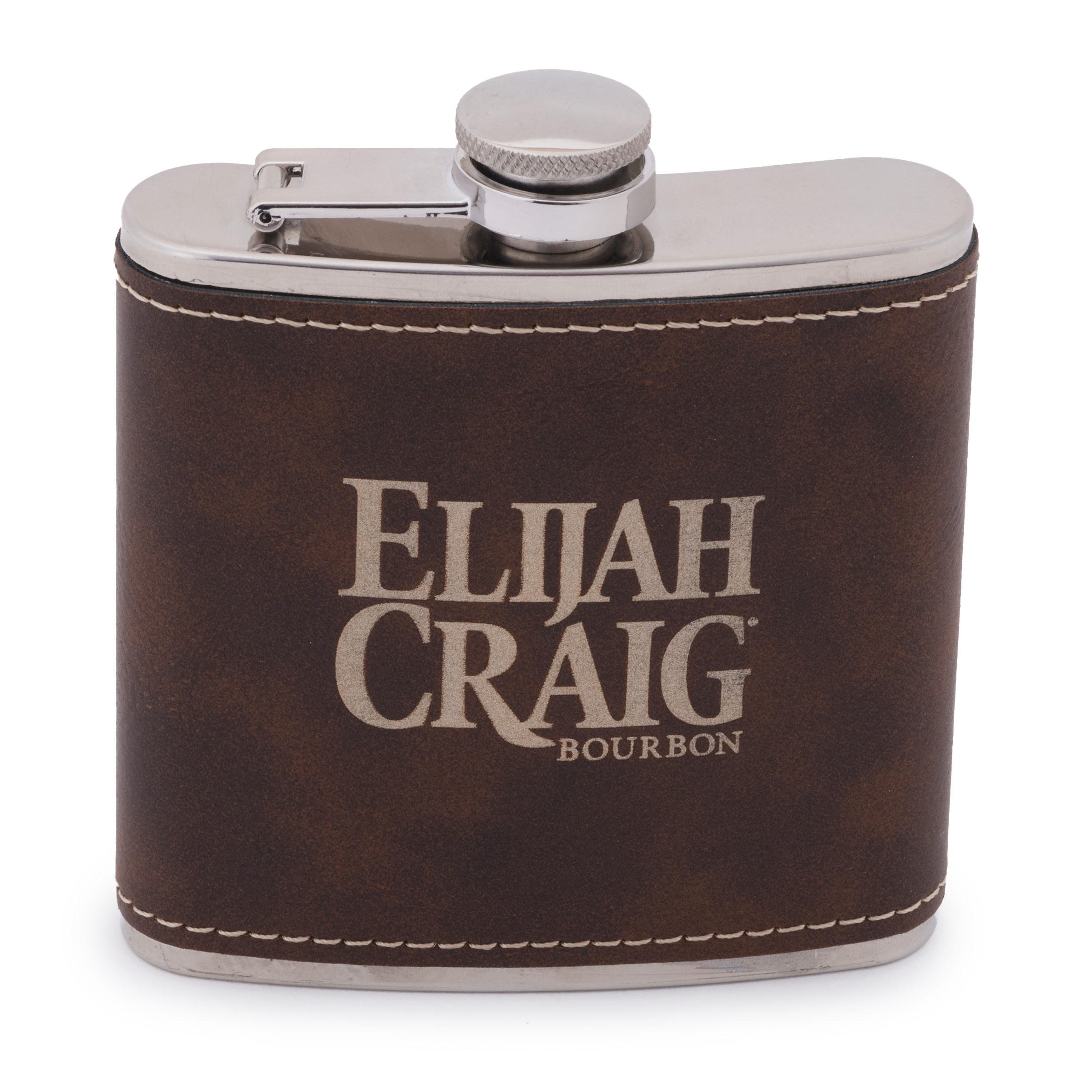 Brown Leatherette Flask