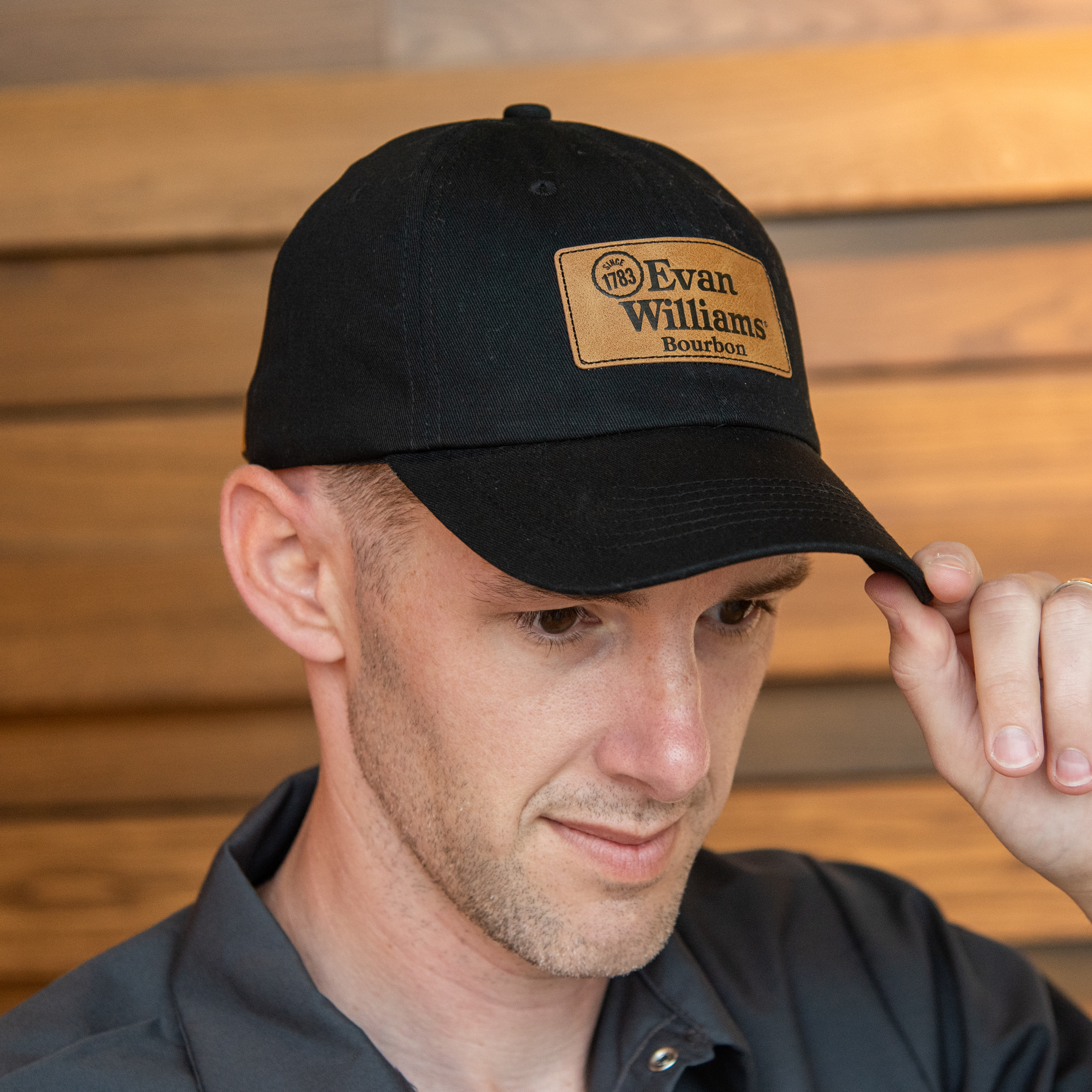 Leather Patch Hat