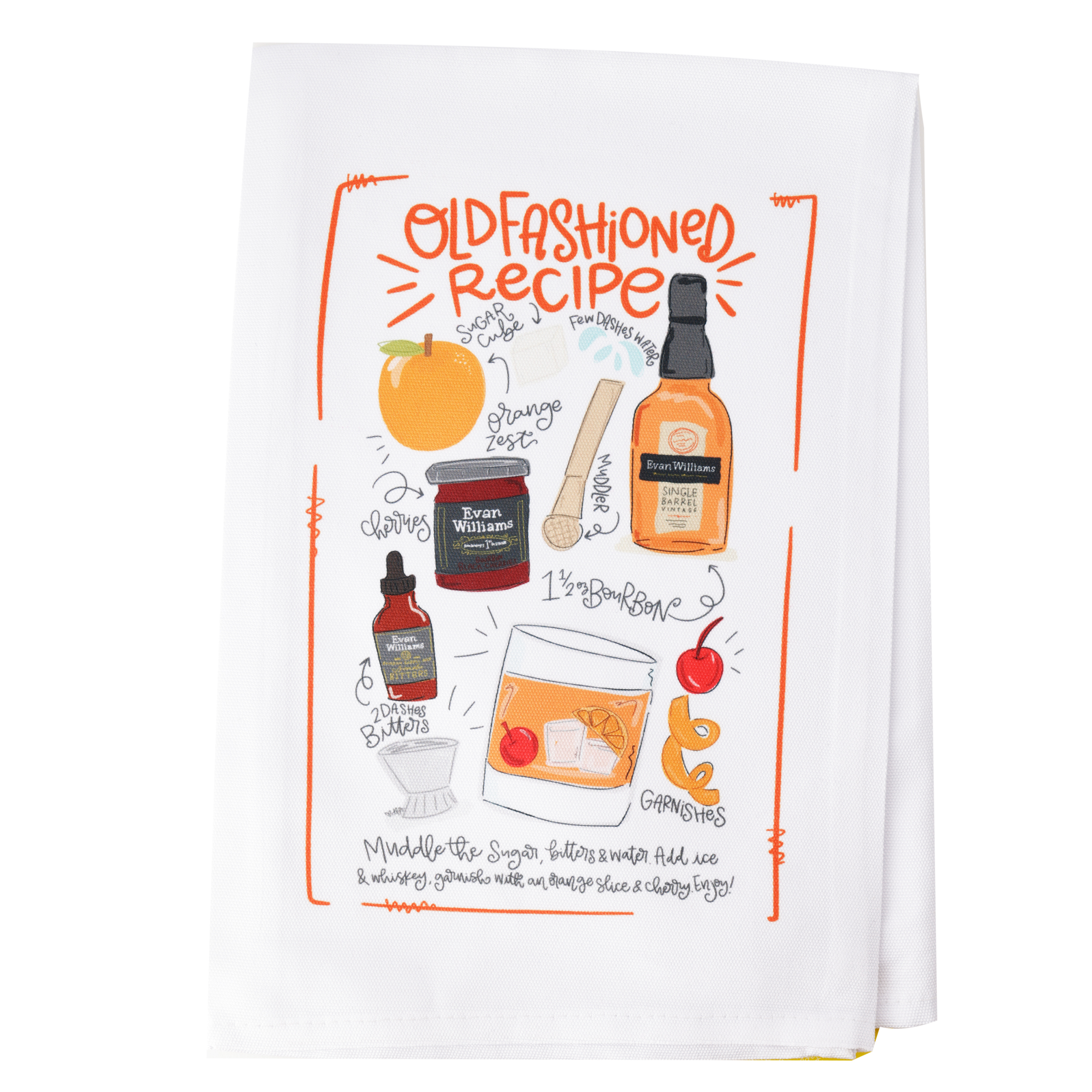 Single Barrel Old Fashioned Towel